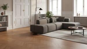 PVC visgraat vloer woonkamer