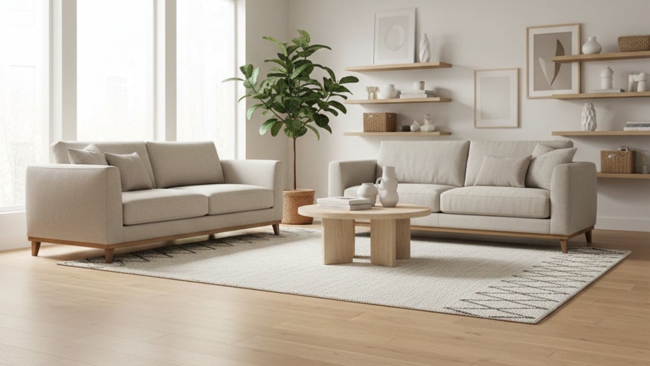 pvc vloer in een woonkamer van 30 m2 als rekenvoorbeeld voor de kosten