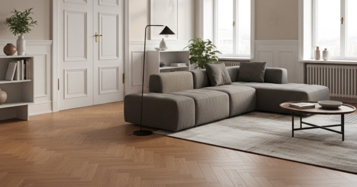 PVC visgraat vloer woonkamer
